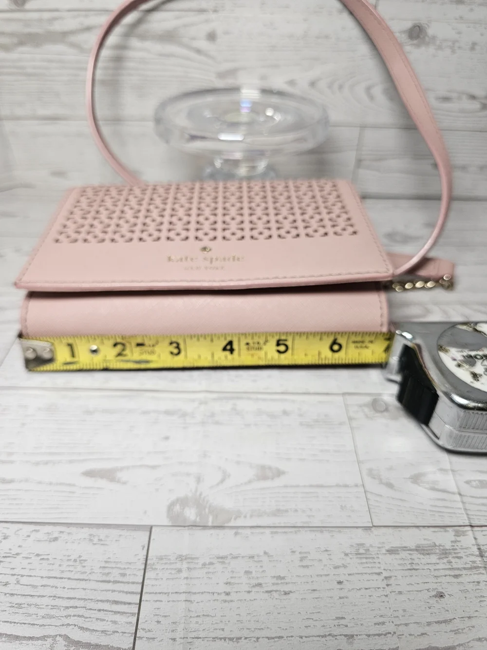 kate spade New York Pink Perforated Crossbody Bag